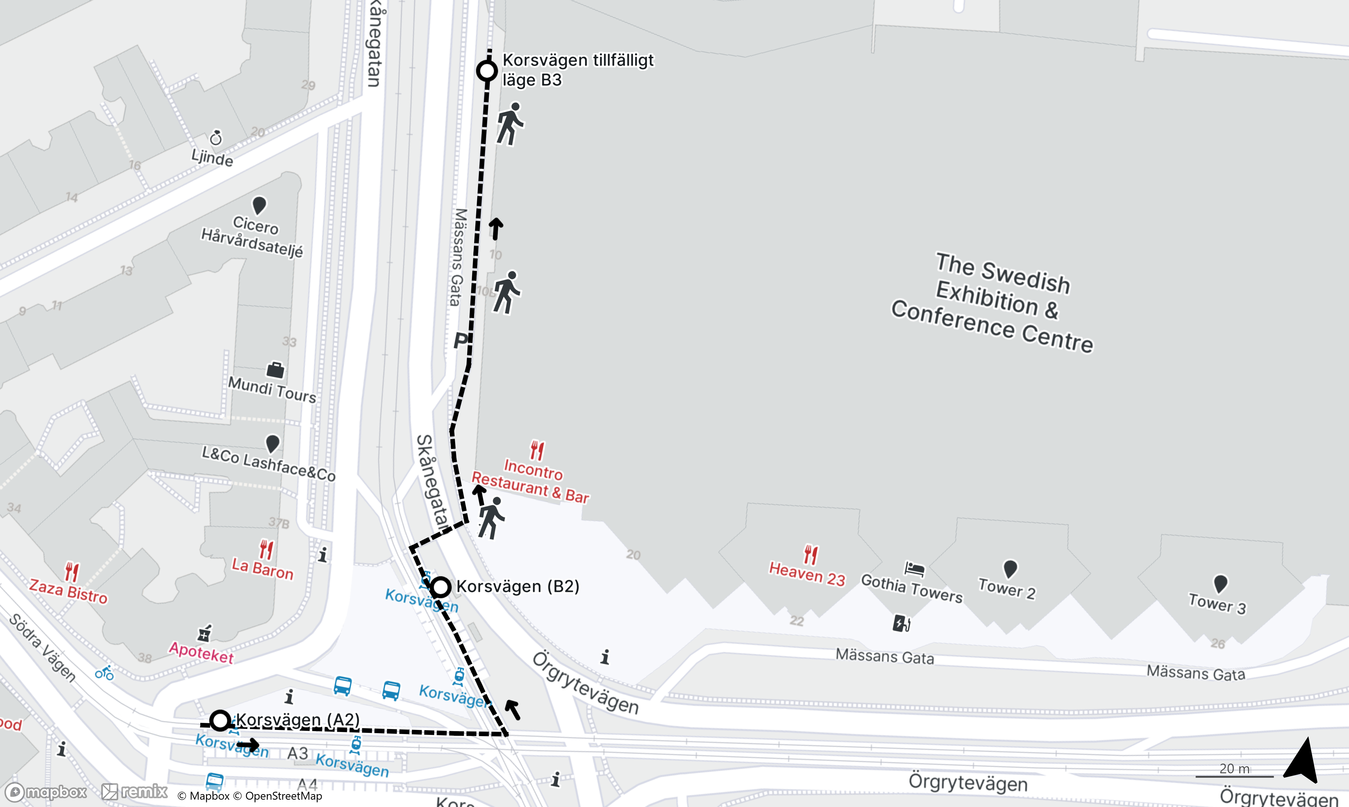 Korsv&auml;gen g&aring;ngv&auml;g B3