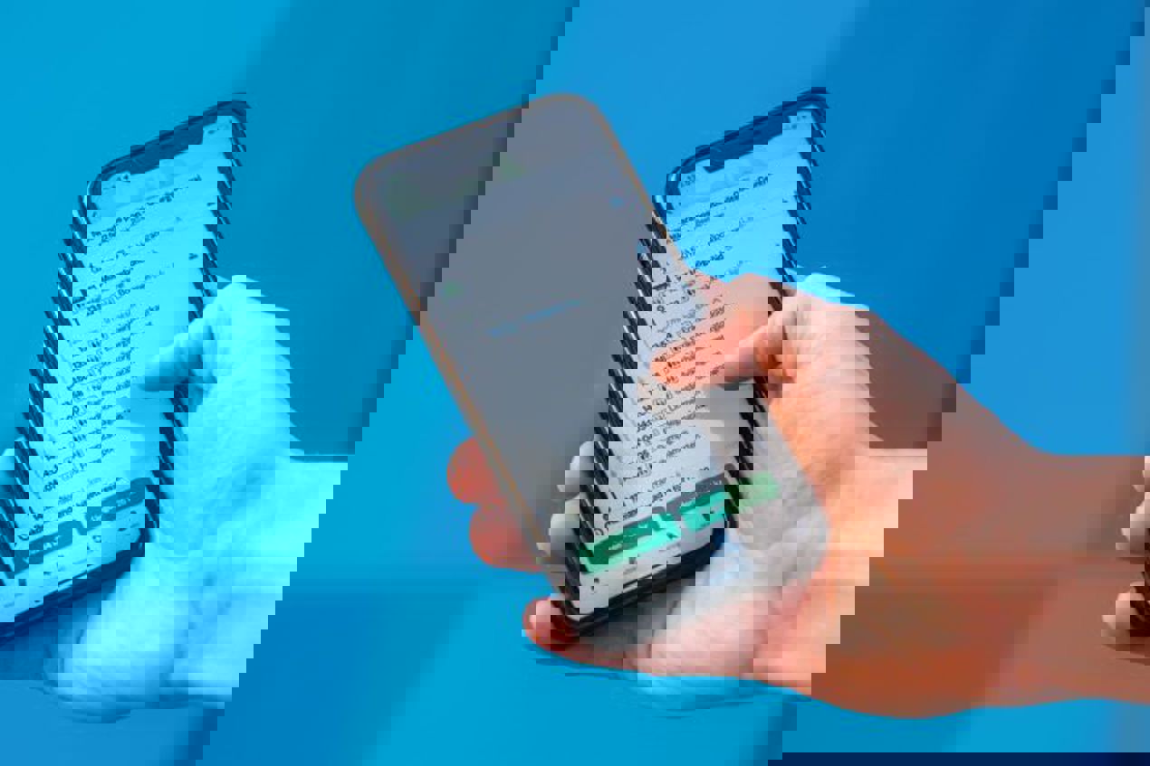 Person söker resa i appen To Go